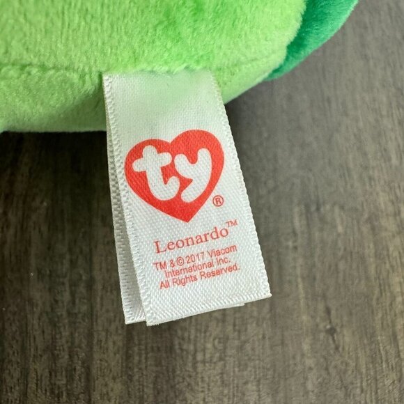 TY Leonardo Teenage Mutant Ninja Turtle Beanie Plush Stuffed Animal Toy - Picture 9 of 11